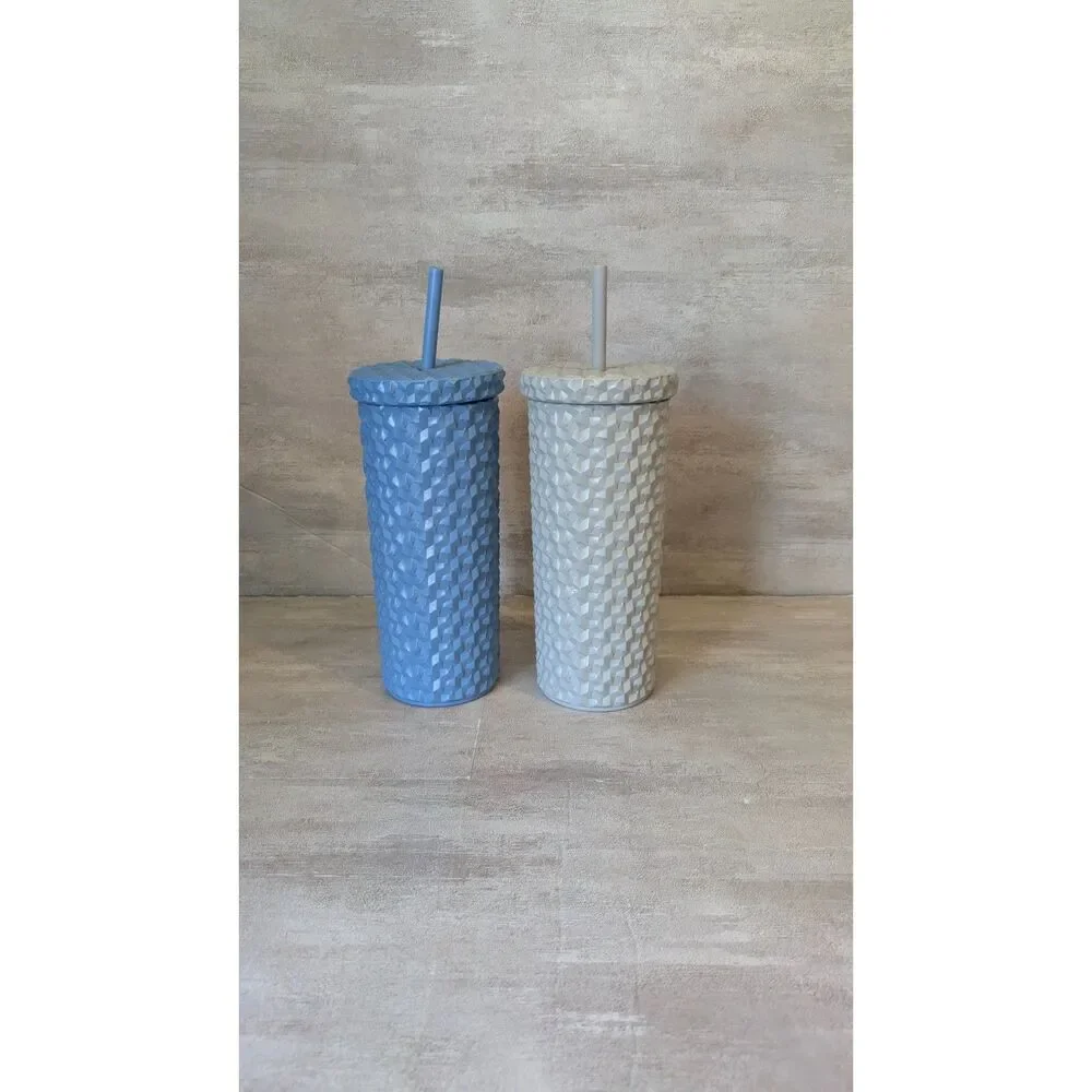2 Mainstays 24oz Geometric Tumbler